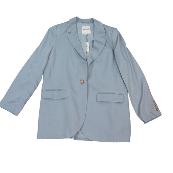 Madewell The Larsen Blazer Drapeweave Womens Medium - Picture 1 of 13